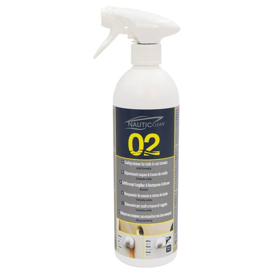 Déjaunissant coques & coulures de rouille — Nautic Clean 02 — 750 ml