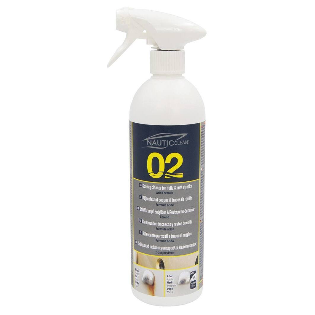 Déjaunissant coques & coulures de rouille — Nautic Clean 02 — 750 ml