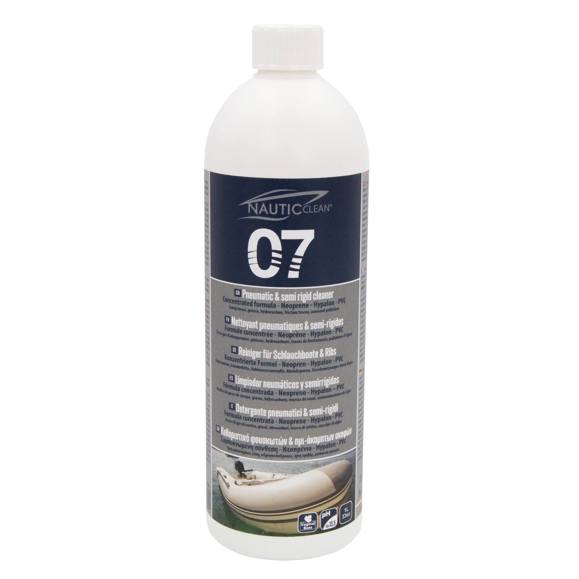 Nettoyant pneumatiques et semi-rigides — Nautic Clean 07 — 25 L