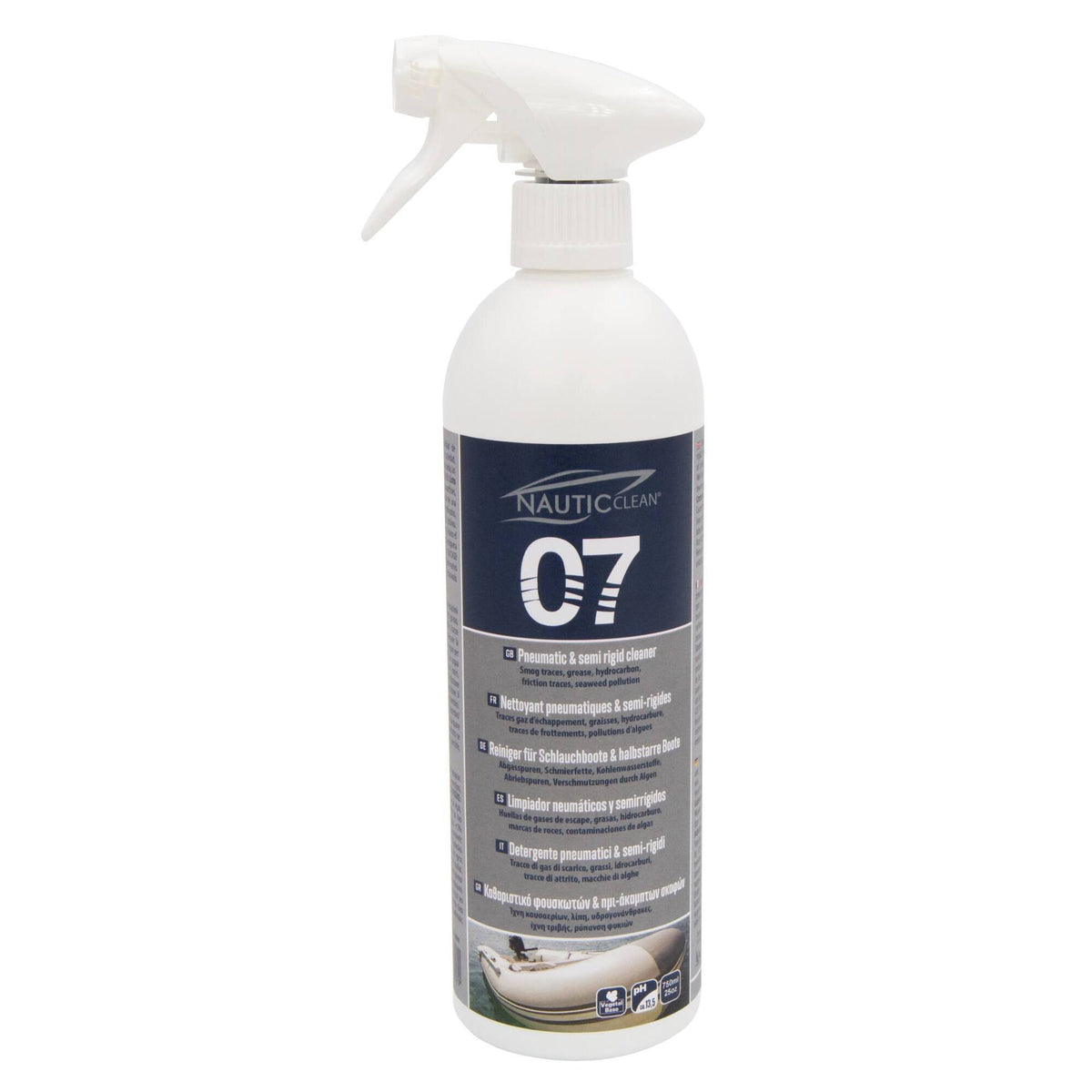 Nettoyant pneumatiques et semi-rigides — Nautic Clean 07 — 750 ml