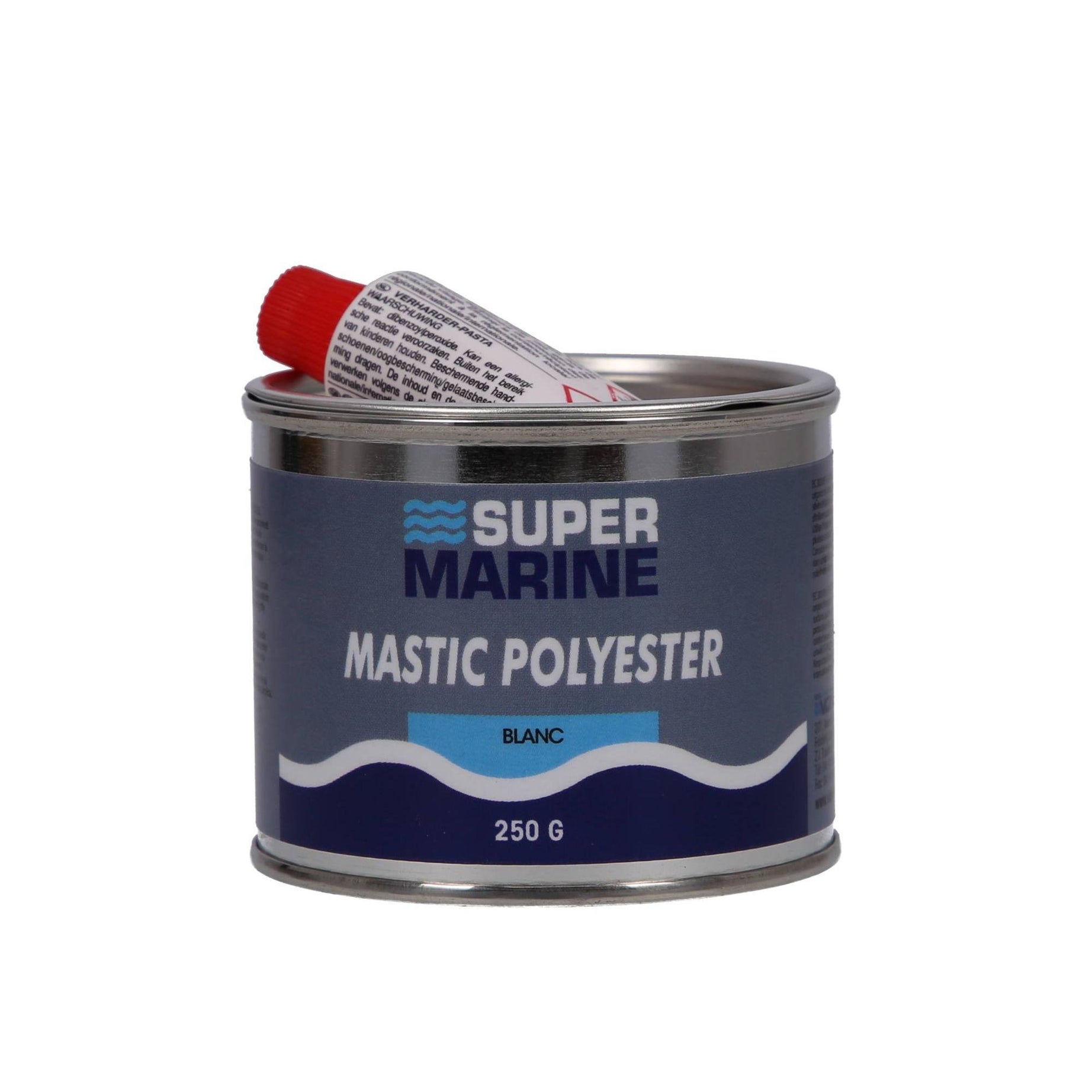 Mastic polyester blanc avec catalyseur — Super Marine — 250 g