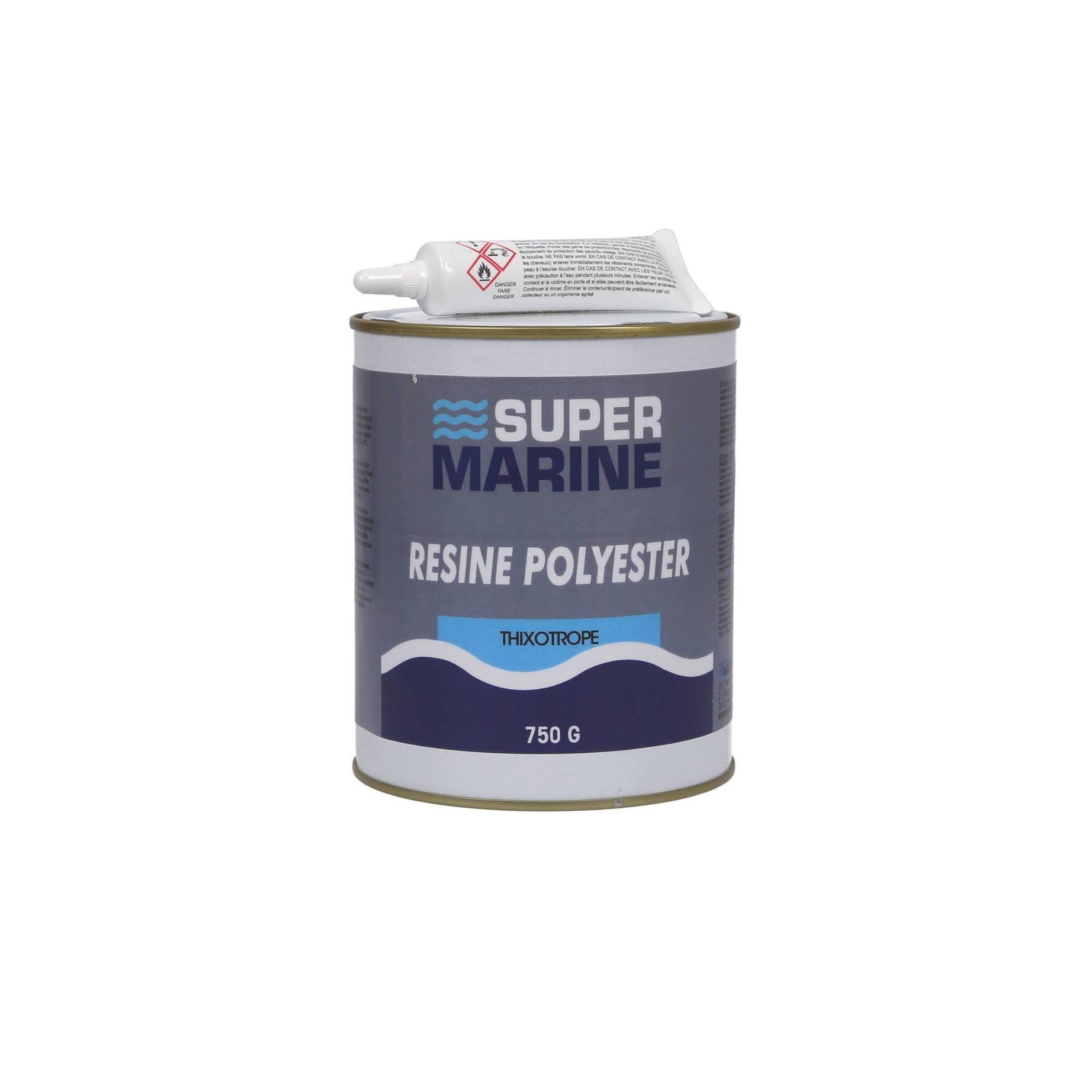 Résine polyester et durcisseur — Super Marine — 750 g + durcisseur