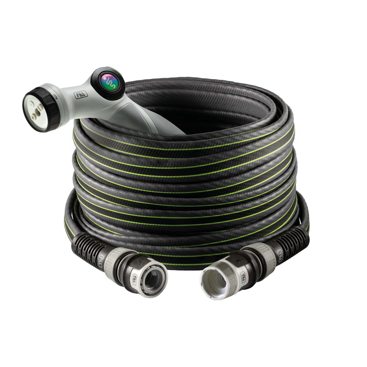 FITT Force gris et lime avec pistolet et raccords — version proposée 30 m