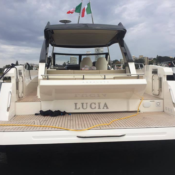 Lettres Bateau : pour navire de  + 12 m - Le Nettoyeur Bateau